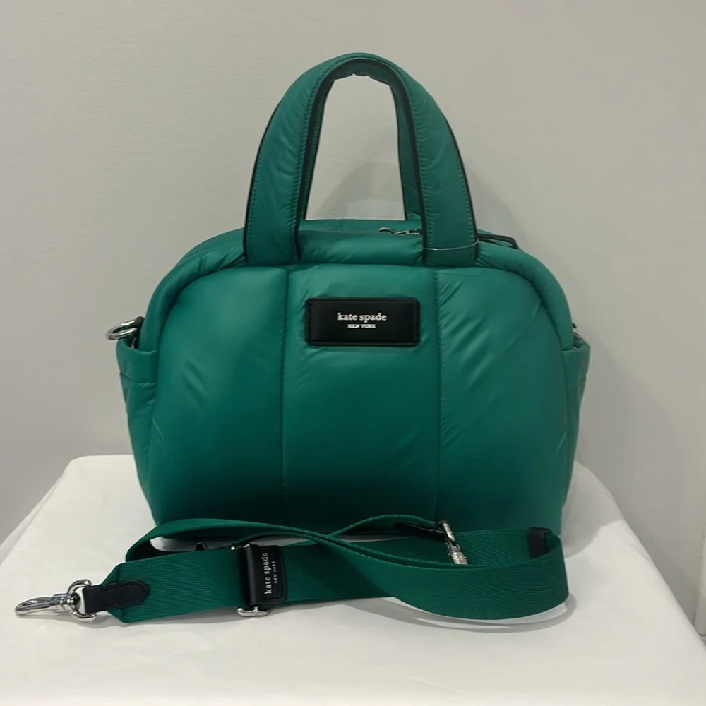 Kate Spade Puffed Puffy Satchel Wintergreen
